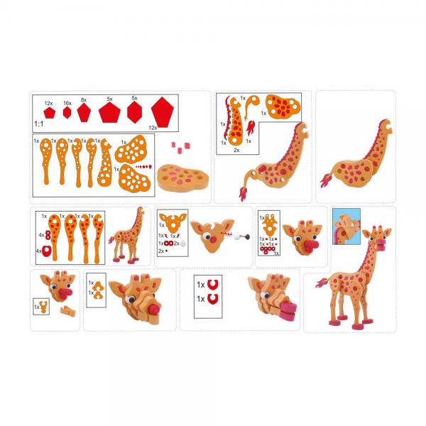 3D Puzzle Bauschaum - Giraffe