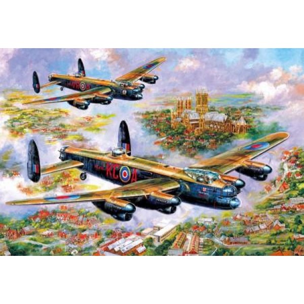 Großes Puzzle - Flugzeuge (500 Stücke)