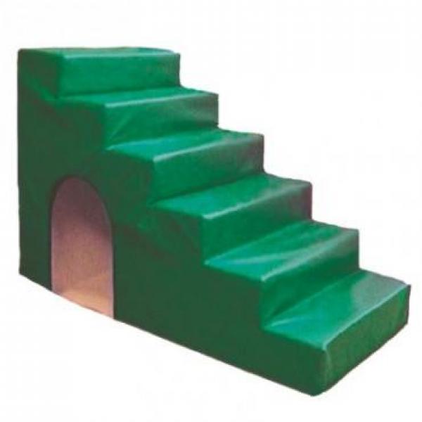 Hohe Treppe mit Tunnel 109 cm