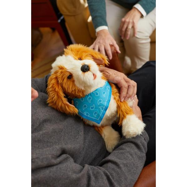 Interaktiver Hund - braun-weiß-gefleckt