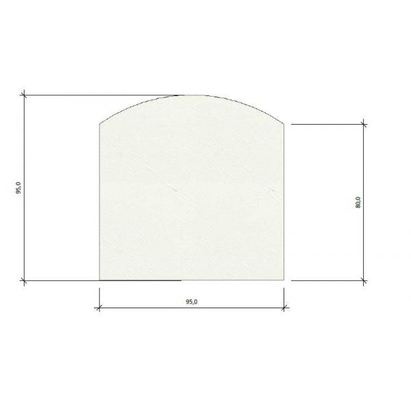Eckemodul Wasserbett - Standard - 910 Canvas White