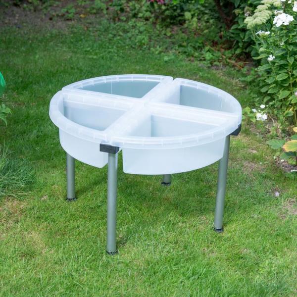 Sensorischer Quadrant-Entdecktisch mit Ständer – transparent