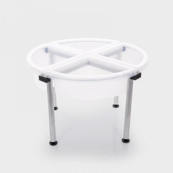 Sensorischer Quadrant-Entdecktisch mit Ständer – transparent