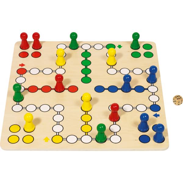 Ludo - Spielbrett aus Holz