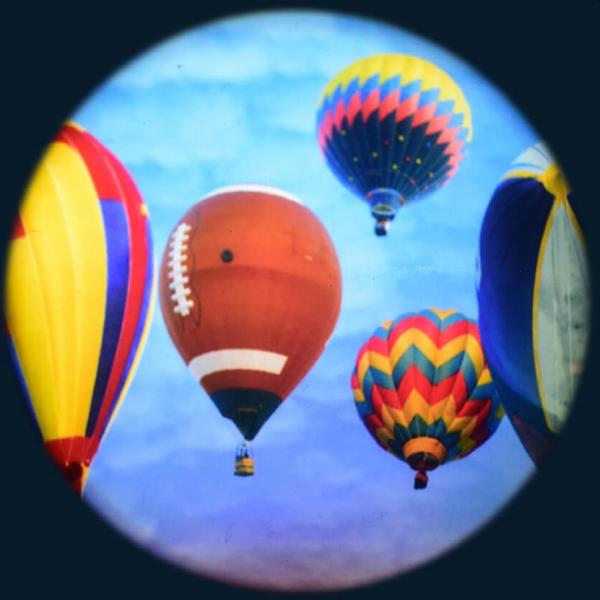 Magnetisches Effektrad - Heißluftballons