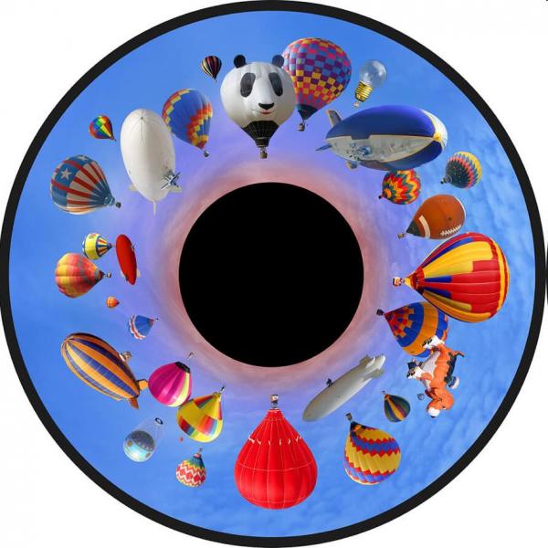 Magnetisches Effektrad - Heißluftballons
