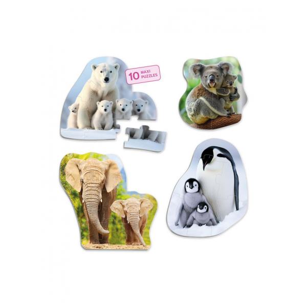 Maxi-Puzzles Tiere und ihre Babys