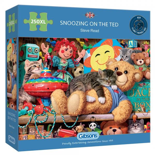 Puzzle - Snoozing mit Teddybär