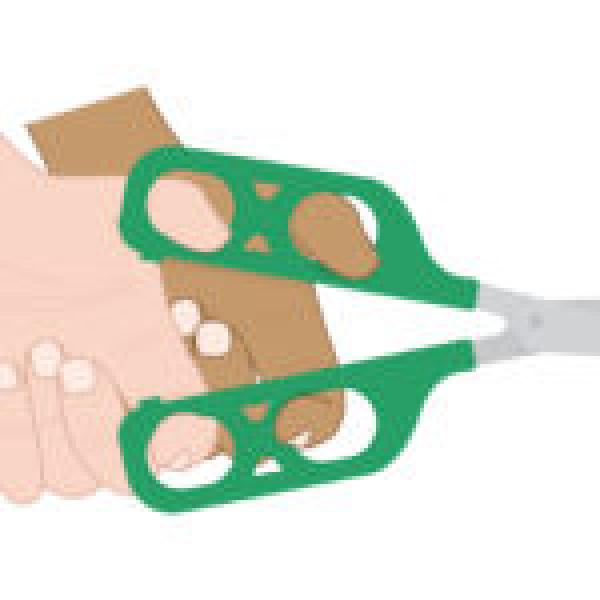 Lernschere mit Zweifachkontrolle - Rechtshänder-Modell