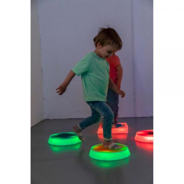 Runde sensorische LED-Balanciersteine mit Flüssigkeit