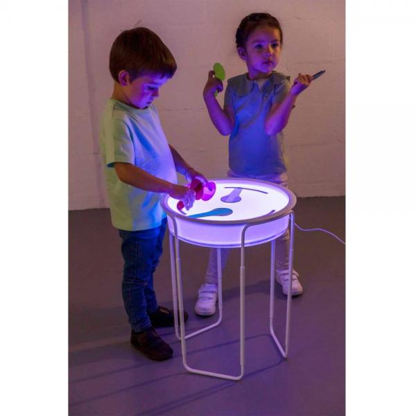 Sensorische Spielwanne mit LED und Ständer
