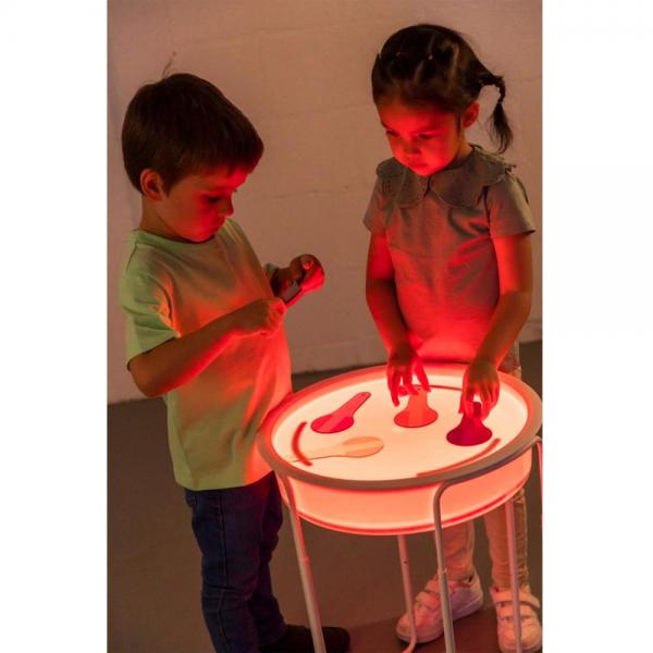 Sensorische Spielwanne mit LED und Ständer