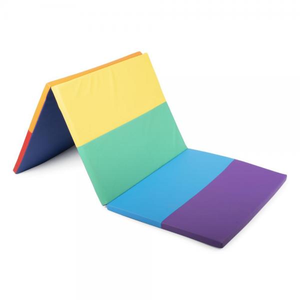 Softplay – Faltbare Spielmatte in Regenbogenfarben