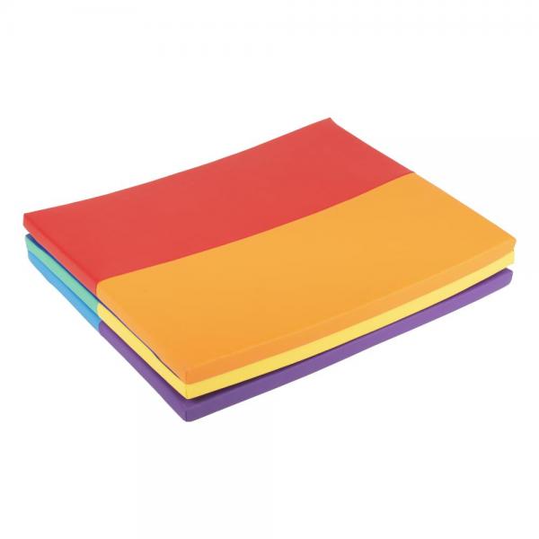 Softplay – Faltbare Spielmatte in Regenbogenfarben
