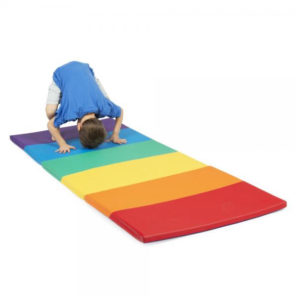 Softplay – Faltbare Spielmatte in Regenbogenfarben
