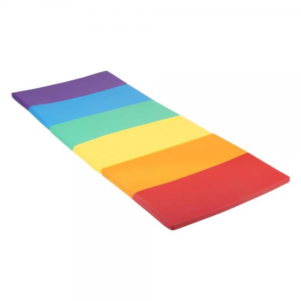 Softplay – Faltbare Spielmatte in Regenbogenfarben