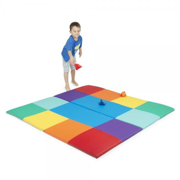 Softplay - Faltbare Spielmatte mit Patchwork-Motiv
