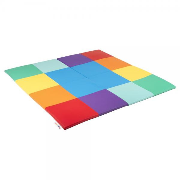 Softplay - Faltbare Spielmatte mit Patchwork-Motiv