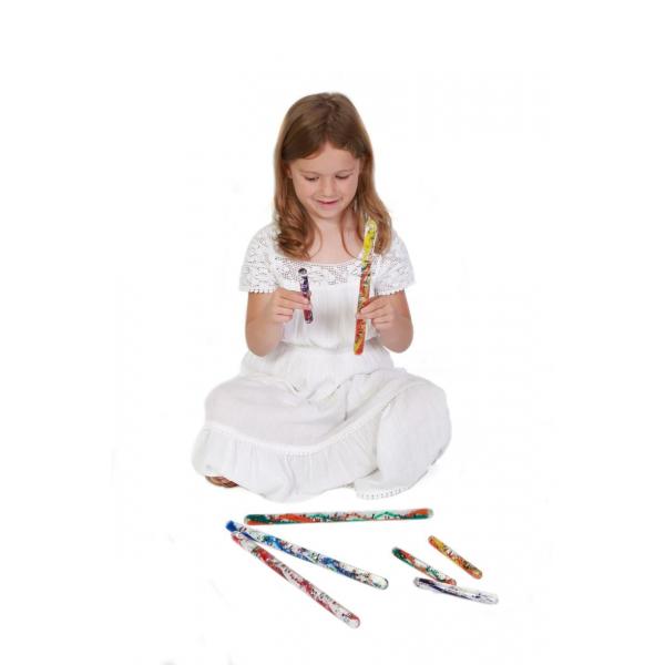 Glitzernde Zauberstäbe Kleine - 4er Set