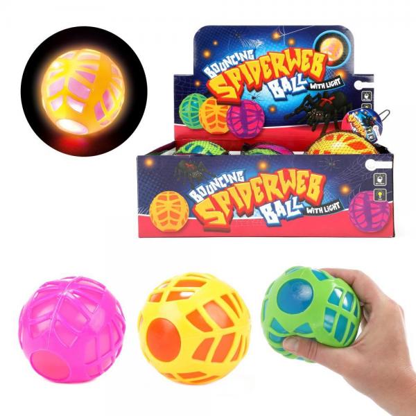 Bouncing Ball mit Licht - Spinnennetz