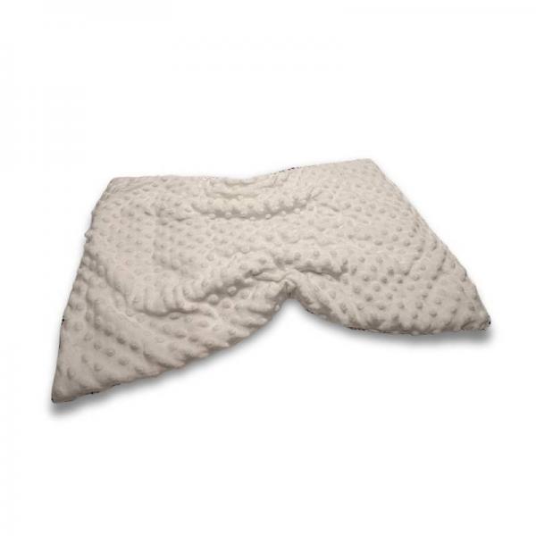 Beschwertes Schoßkissen mit Glitzer – Schwarz-Weiß