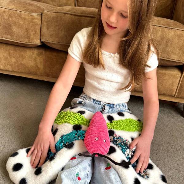 Beschwerter taktiler Schmetterling mit Glitzer