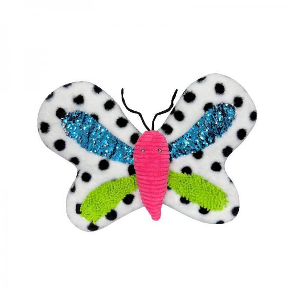 Beschwerter taktiler Schmetterling mit Glitzer