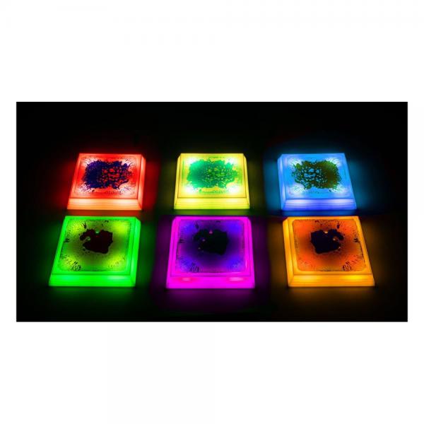 Quadratische sensorische LED-Balanciersteine mit Flüssigkeit