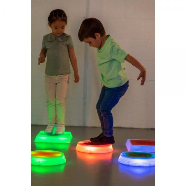 Quadratische sensorische LED-Balanciersteine mit Flüssigkeit