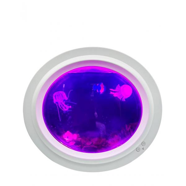 Weißes Quallen-Aquarium – Rund