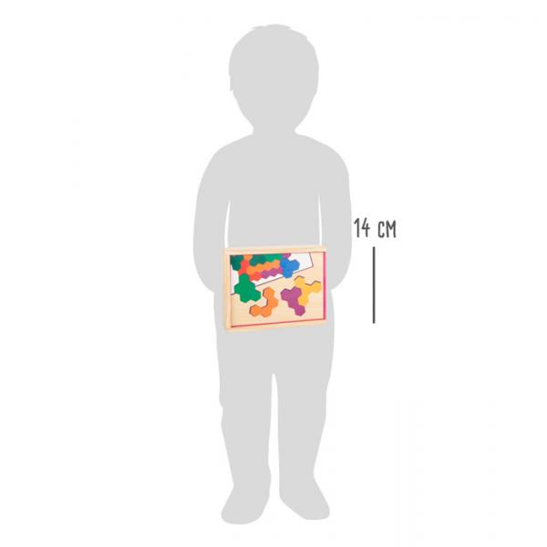Sechseckiges Holzpuzzle-Lernspiel
