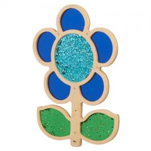 Glitzer Wandblume - Blau