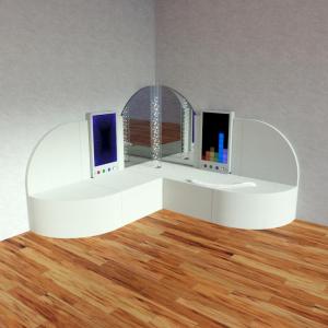 Interaktiver Eckemodul - 910 Canvas White