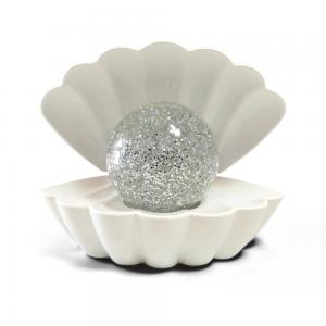 Leuchtende Glitzerperlen-Lampe