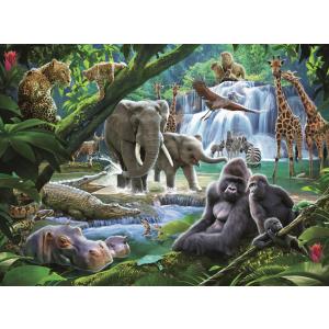 Puzzle - Dschungeltiere (100 XXL)