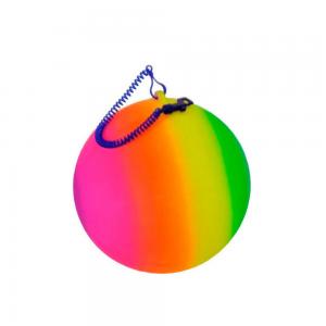 Regenbogenball an Kordel