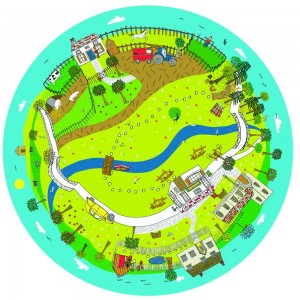 Weltraum Projektor Effektscheibe - Landschaft