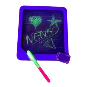 Zeichenbrett Neon Glow mit Marker und Schwamm