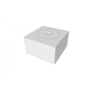 Quadratische Basis für Wassersäule Ø15 cm – Bisonyl