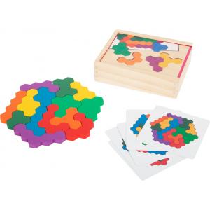 Sechseckiges Holzpuzzle-Lernspiel